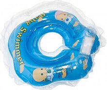 Круг на шею для купания Baby Swimmer BS02B, голубой (полуцвет), (3-12 кг)