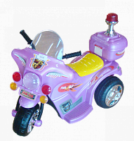 Аккумуляторный мотоцикл, розовый 6V					