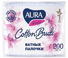 Aura Ватные палочки Cotton Buds, 100 штук					