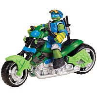 игрушка TMNT Мотоцикл-квадрокоптер с фигуркой Лео, серия Mutation