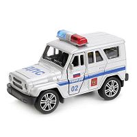 "Технопарк" Машинка металлическая, инерционная Uaz Hunter полиция, 11,5 см					