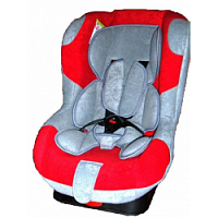 Infinity INF  Детское автомобильное кресло группа 0+/вес 0-18кг./цвет серо красный