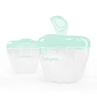 Babyono Емкость для молочной смеси / цвет прозрачный, мятный