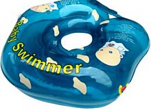 Круг на шею для купания Baby Swimmer BS21B, голубой (полноцвет),  (3-12 кг)