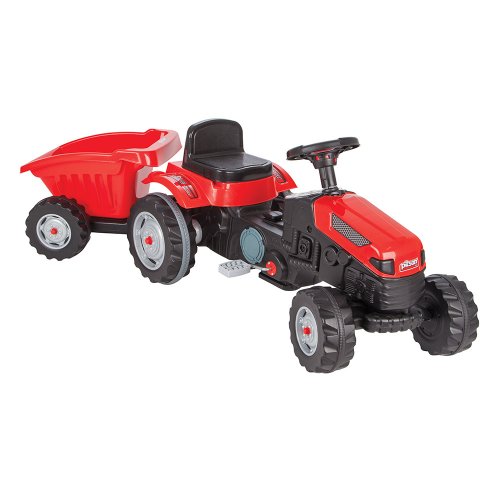 Pilsan Педальная машина "Tractor" с прицепом, цвет / красный