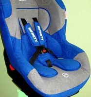 Infinity INF Детское автомобильное кресло группа 0+/вес 0-18кг./цвет сине серый