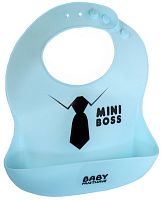 Make My Day Нагрудник силиконовый BabyMusthave Mini Boss					