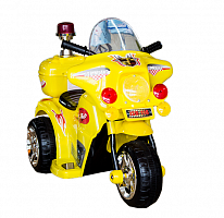 Аккумуляторный мотоцикл, желтый 6V