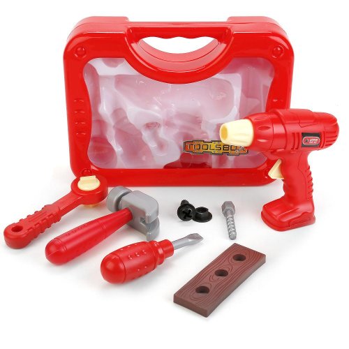 Детский набор строительных инструментов в чемодане