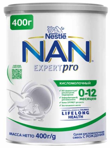Nan Сухая кисломолочная смесь, 0-12 месяцев, 400 г