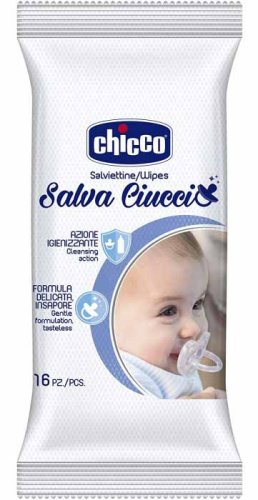 Chicco Очищающие салфетки для сосок и пустышек, 16 штук