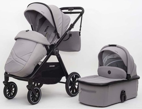 Bambini Moretti Коляска 2 в 1 Rider / цвет Light grey (серый)