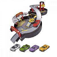 Игровой набор для детей Teamsterz Складной гараж в форме колеса с 1 машинкой