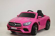 Детский электромобиль Mercedes-Benz SL500 розовый