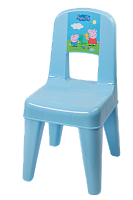 Детский пластиковый стул "Я расту" "Свинка Пеппа" голубой