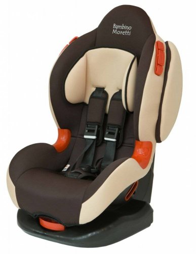 Bambino Moretti Детское автомобильное кресло BS-02 Isofix  / группа  I/II / цвет коричневый-бежевый