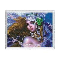Molly Самоцветы. Алмазная мозаика с нанесенной рамкой " Принцесса Фэнтези "