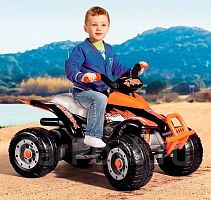 Детский квадроцикл Peg Perego Corral T-Rex / оранжевый