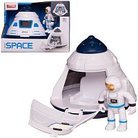 Junfa Игровой набор «Покорители космоса. Капсула посадочная с фигуркой космонавта»					