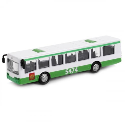 "Технопарк" Рейсовый автобус металлический, инерционный, 15 см.