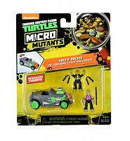 игрушка Микро игровой набор Скоростной кабриолет Черепашек-ниндзя с фигурками лихачей Майки и Донни, артикул: 87612