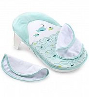 Summer infant Лежачок для купания Bath Sling / голубой/рыбки для купания младенца