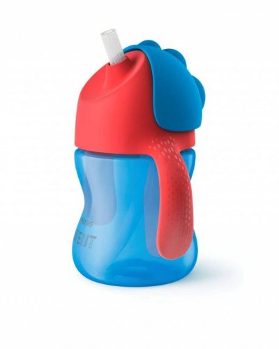 Чашка-поильник с трубочкой (200 мл, 9мес+) Philips Avent / голубой