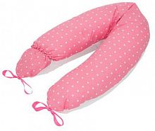 Подушка для беременных Премиум, наполнитель холлофайбер+шарики, кармашек+завязки / расцветка в ассортименте