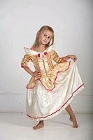Карнавальный костюм "Золотая принцесса" Спящая красавица, на 7-8 лет/ цвет золотой