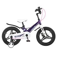 Maxiscoo Детский Двухколесный Велосипед, серия Space (2021), Delux 18" / цвет фиолетовый					