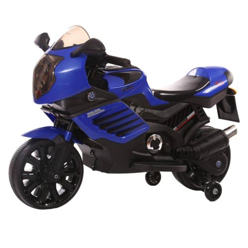 Мотоцикл Bugati на аккумуляторе 6V7AH,  1*20W, 95*47*63 см свет+звук EVA колеса /синий
