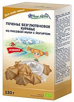 Fleur Alpine Печенье безглютеновое "Курабье из рисовой муки с йогуртом", 120 г					