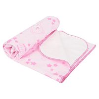 Fun ecotex Одеяло байковое "Мишки" / размер 98х118 см./цвет розовый