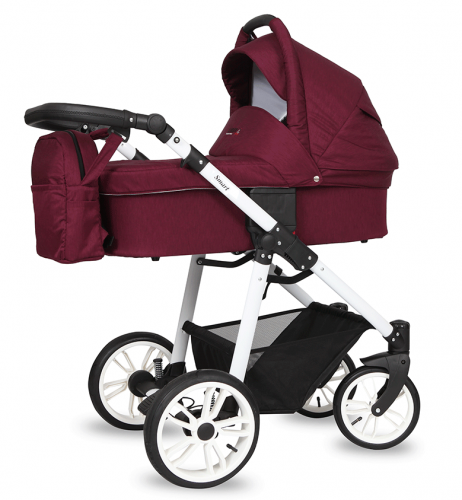 Quali Детская коляска Smart 3 в 1 / цвет бордо (111)