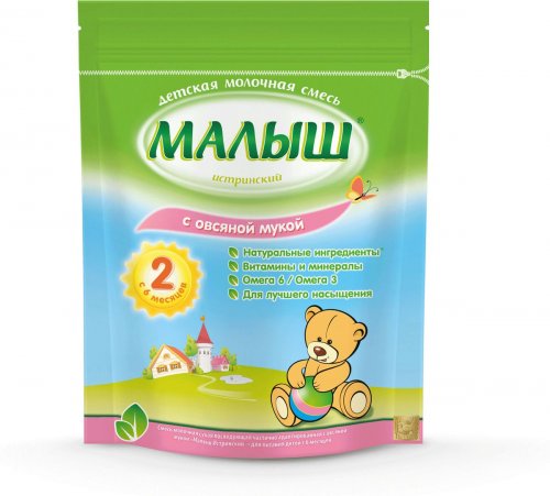 Малыш Истринский-2 Молочная смесь с добавлением овсяной муки, с 6 мес.